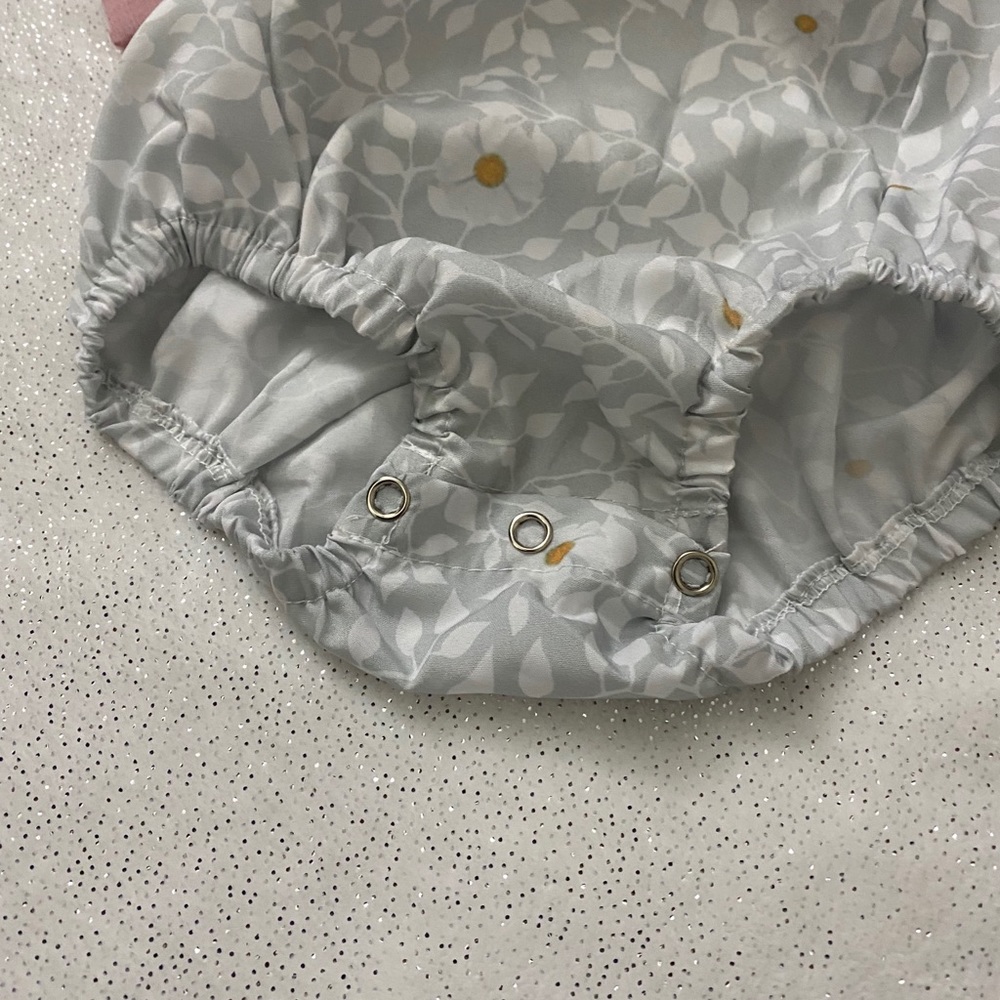 Baby Girls Rory Pink & Flowered Romper - Picture 6 of 8